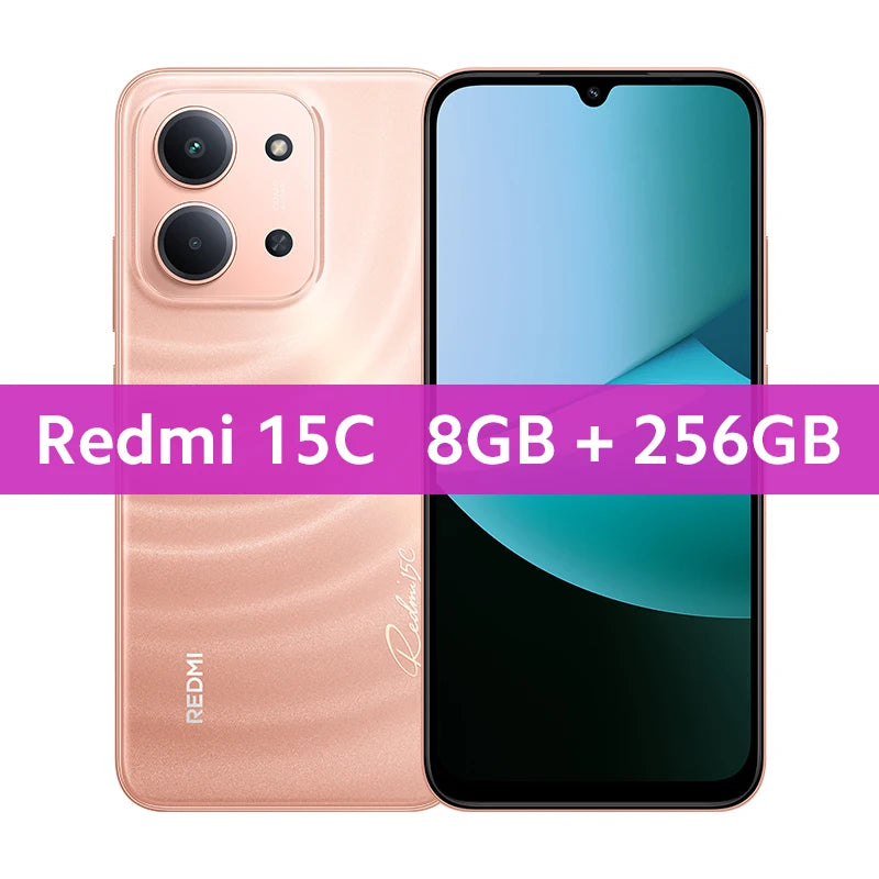 CowLost | redmi-15c-global-version-xiaomi-smartphone-mediatek-helio-g81-ultra-50mp-main-camera-120hz-6-9-dot-drop-display-33w-charging |43