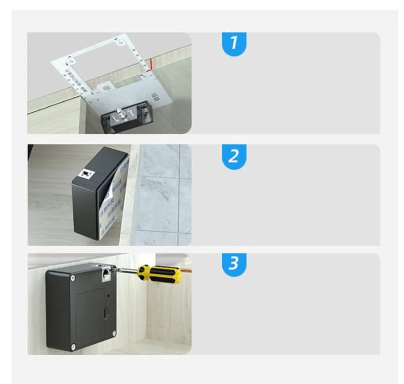 CowLost | locks-keys-product_id-nfc-rfid-13-56mhz-invisible-electronic-smart-drawer-cabinet-lock-drill-free |4