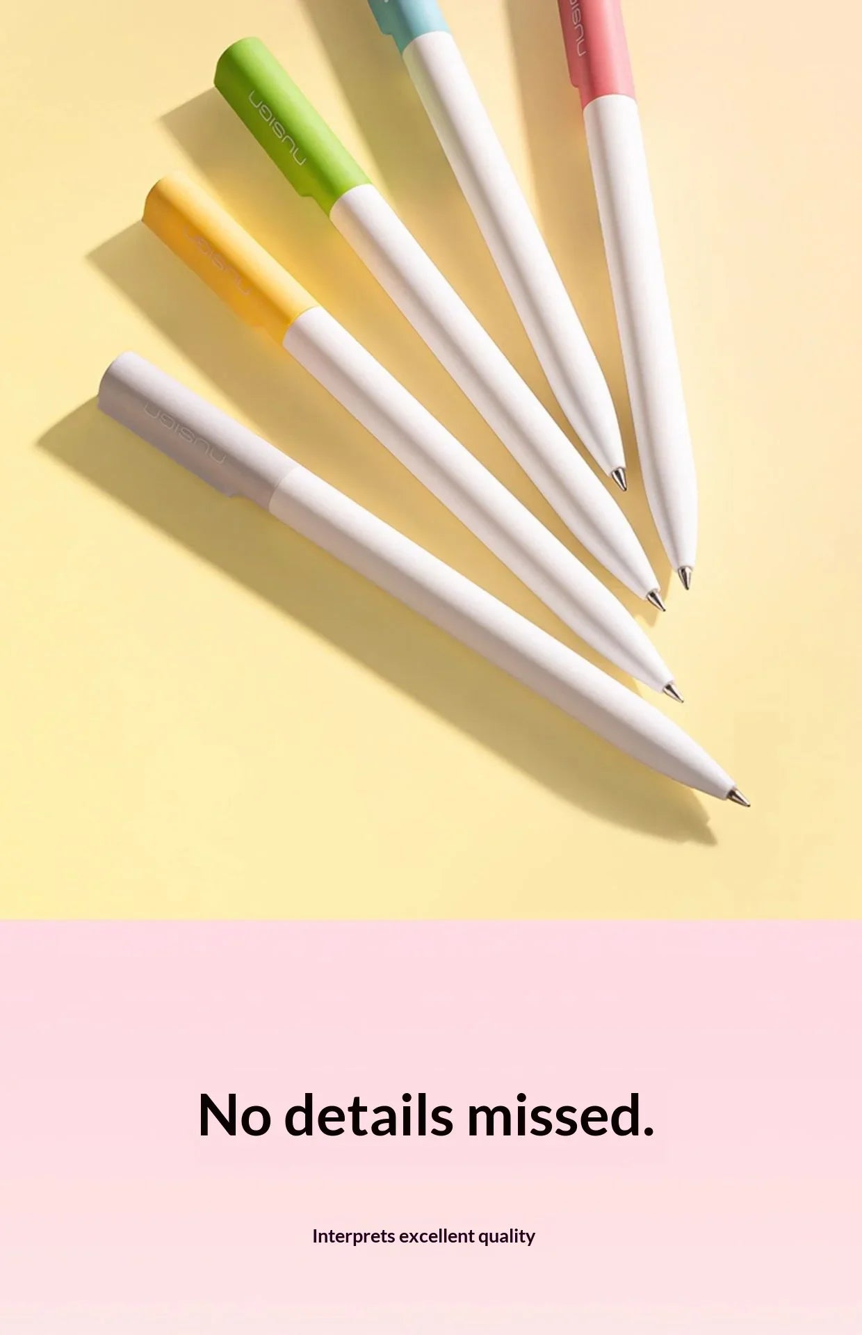 CowLost | product_id-deli-nusign-0-5mm-rotating-gel-pen-silent-smudge-proof-ink-minimalist-professional-writing-pen-for-exams-and-notes |16