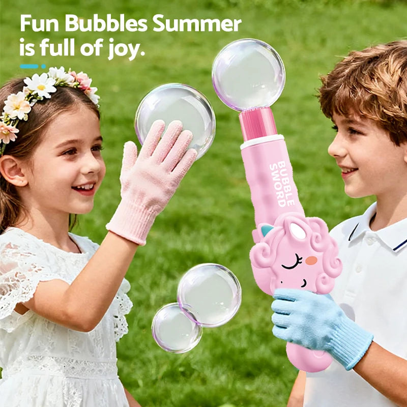 Cute Animal Bubble Machine with Colorful Lights and Smoke for Summer Party Toy