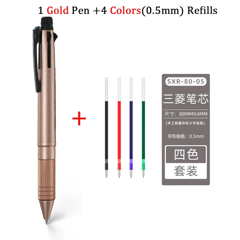 CowLost | product_id-japan-uni-jetstream-metal-5-in-1-ballpoint-pen-mechanical-pencil-msxe5-2000a-0-5mm |8