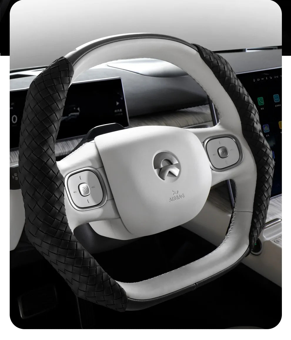 CowLost | luxury-braided-pu-leather-steering-wheel-cover |26