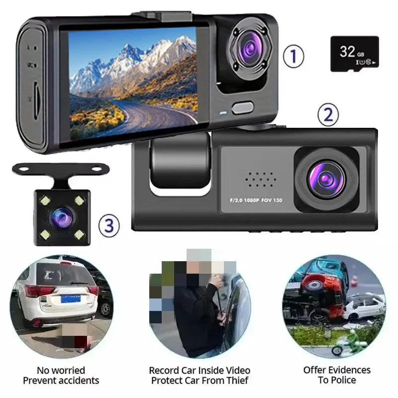 CowLost | product_id-baideluo-3-camera-1080p-dash-cam-with-ir-night-vision-2-ips-screen-loop-recording-dvr |1