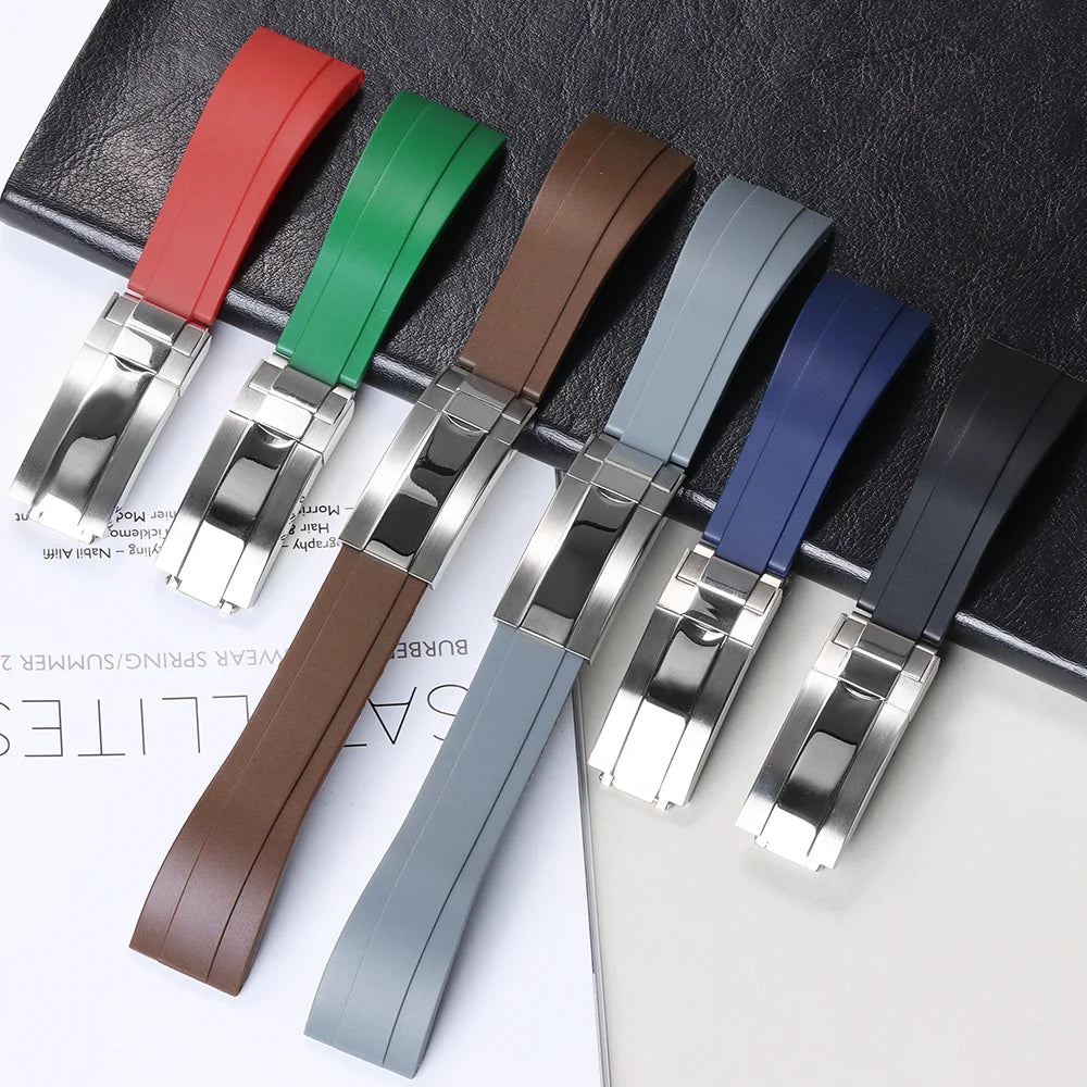 CowLost | bracelets-product_id-20mm-silicone-waterproof-replacement-strap-for-rolex-watch-unisex-rubber-band |8