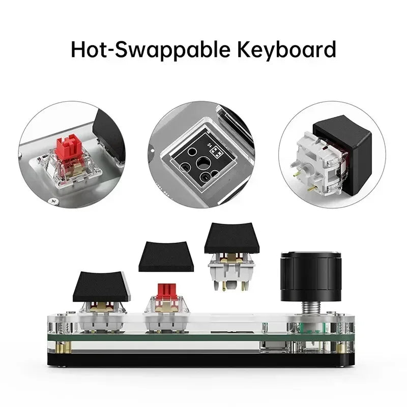 CowLost | product_id-ggbee-rgb-wired-mini-mechanical-keyboard-with-3-key-macro-and-hot-swap |2