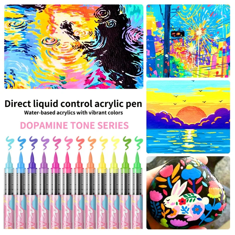 CowLost | markers-product_id-12-colors-acrylic-paint-markers-set-with-soft-brush-and-fine-tips-for-wood-canvas-rock-glass |3