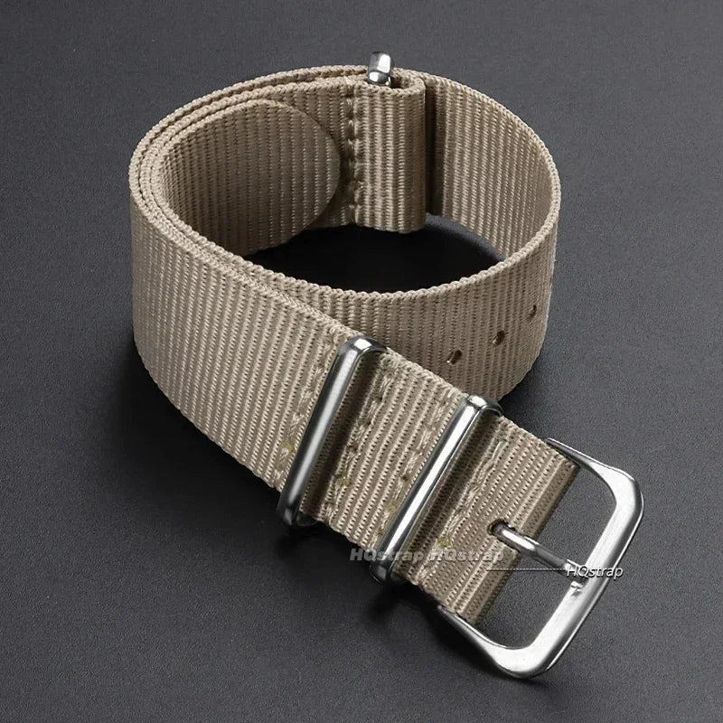 CowLost | 16mm-18mm-20mm-22mm-nylon-army-sports-band-nylon-fabric-belt-accessories-belt-buckle-bands-black-watch-strap-for-omega-for-seiko |16