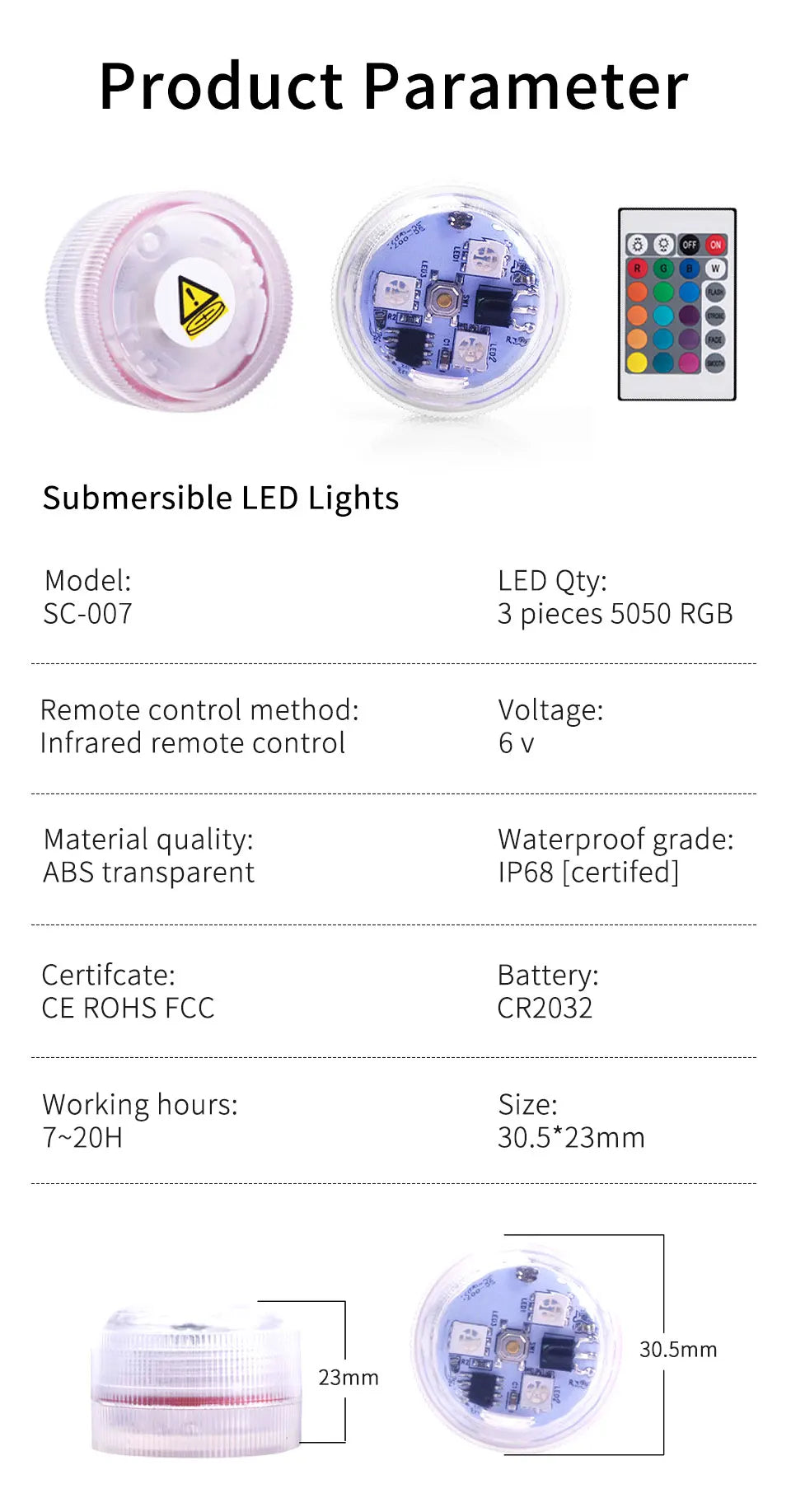 CowLost | product_id-ggbee-3-led-rgb-battery-powered-waterproof-underwater-pool-light-for-garden-party |13