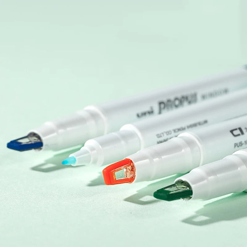 CowLost | product_id-uni-japanese-dual-tip-highlighter-pen-0-4mm-4mm-waterproof-marker-set-5pcs |3
