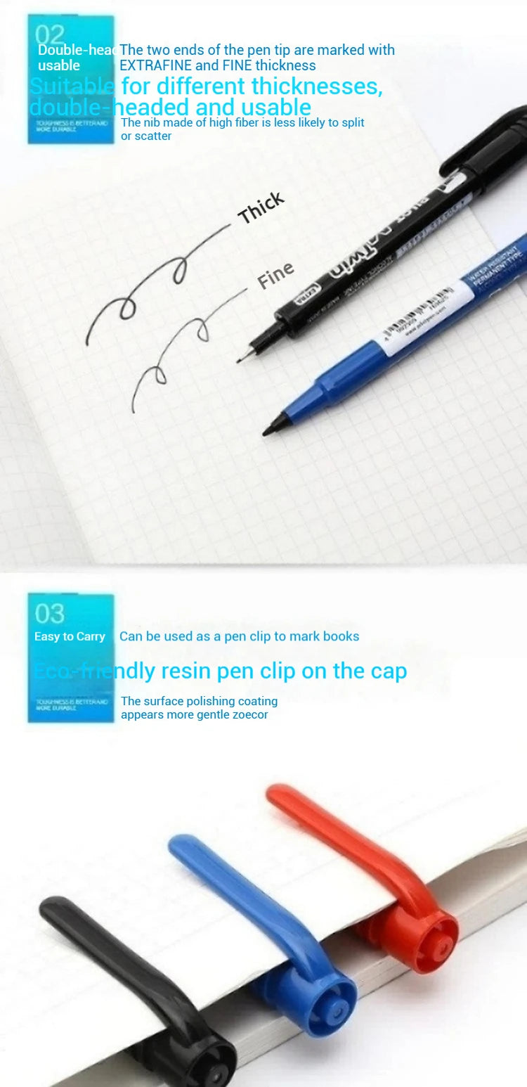 CowLost | product_id-pilot-oil-based-permanent-marker-pen-2-in-1-dual-tip-fine-bold-quick-drying-waterproof-smudge-proof |8
