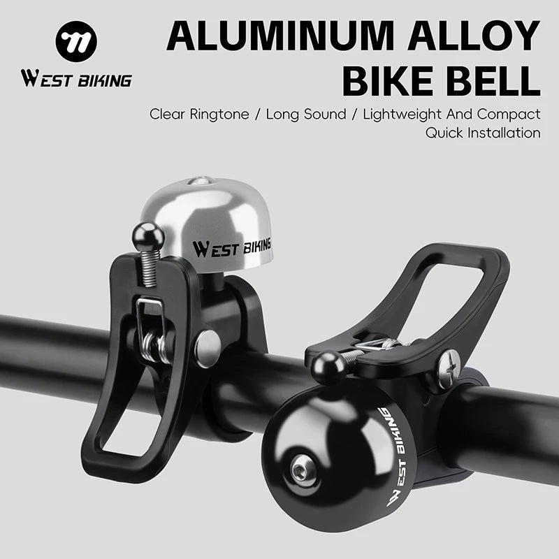 CowLost | west-biking-retro-bicycle-bell-mini-bicycle-handlebar-bell-aluminum-alloy-bike-horn-cycling-alarm-mtb-road |1