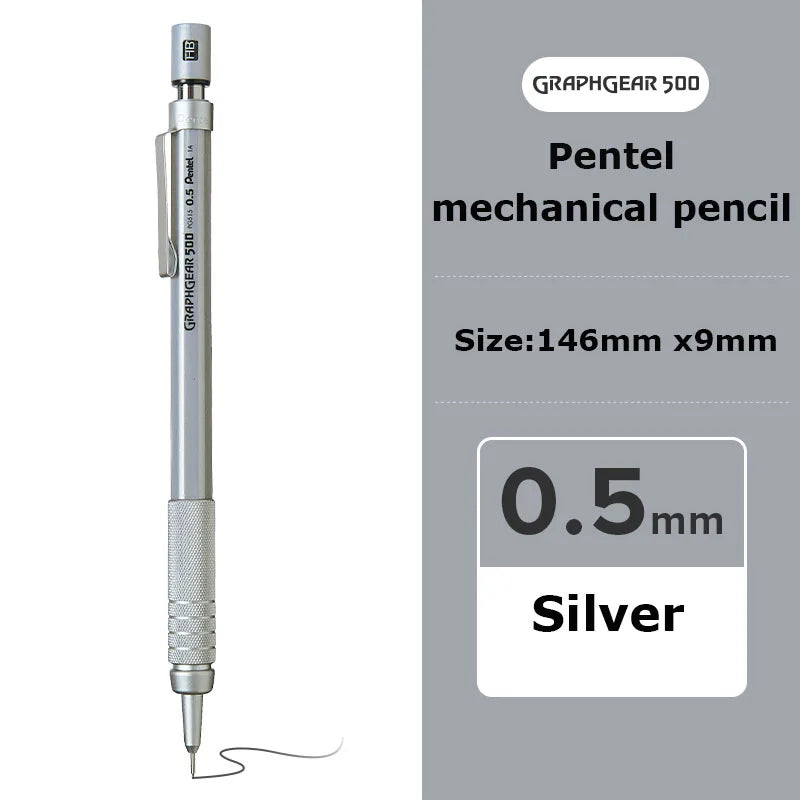 CowLost | product_id-japanese-pentel-automatic-mechanical-pencil-metal-head-0-3-0-5-0-7-0-9mm-for-writing-drawing-sketching |13