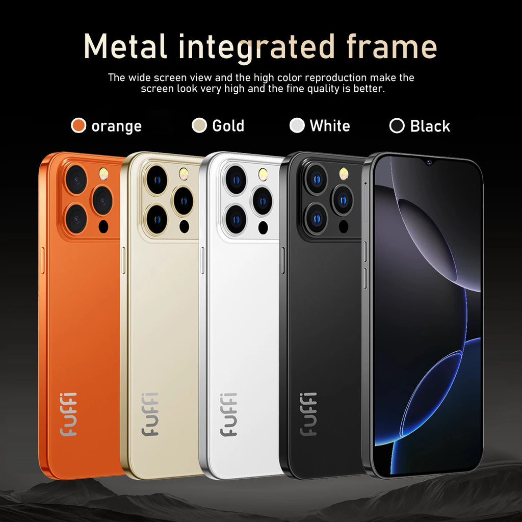 CowLost | fuffi-i17-pro-max-smartphone-android-12-4gb-ram-128gb-rom-6-3-inch-phone-2280x1080hd-24-48mp-4g-network-mobile-phone |2
