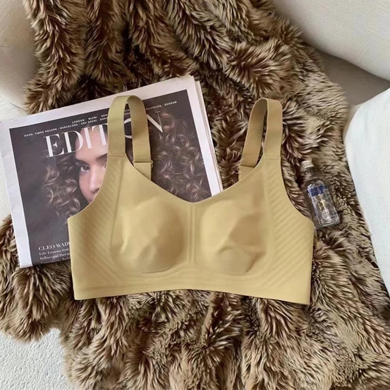 CowLost | product_id-womens-seamless-ultra-thin-wire-free-large-bra-with-rabbit-ears-design |12