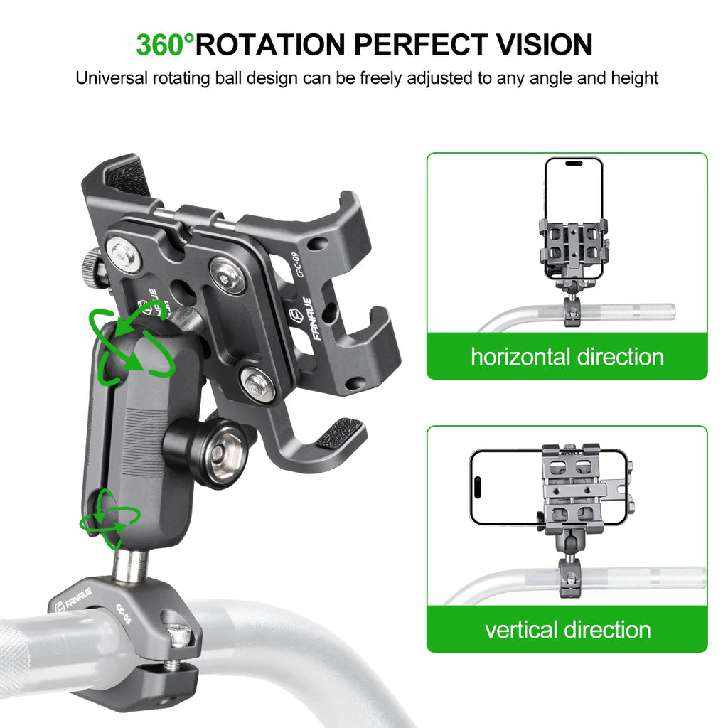 CowLost | product_id-fanaue-motorcycle-phone-holder-with-vibration-dampener-for-atv-utv-scooter-handlebar-gps |3