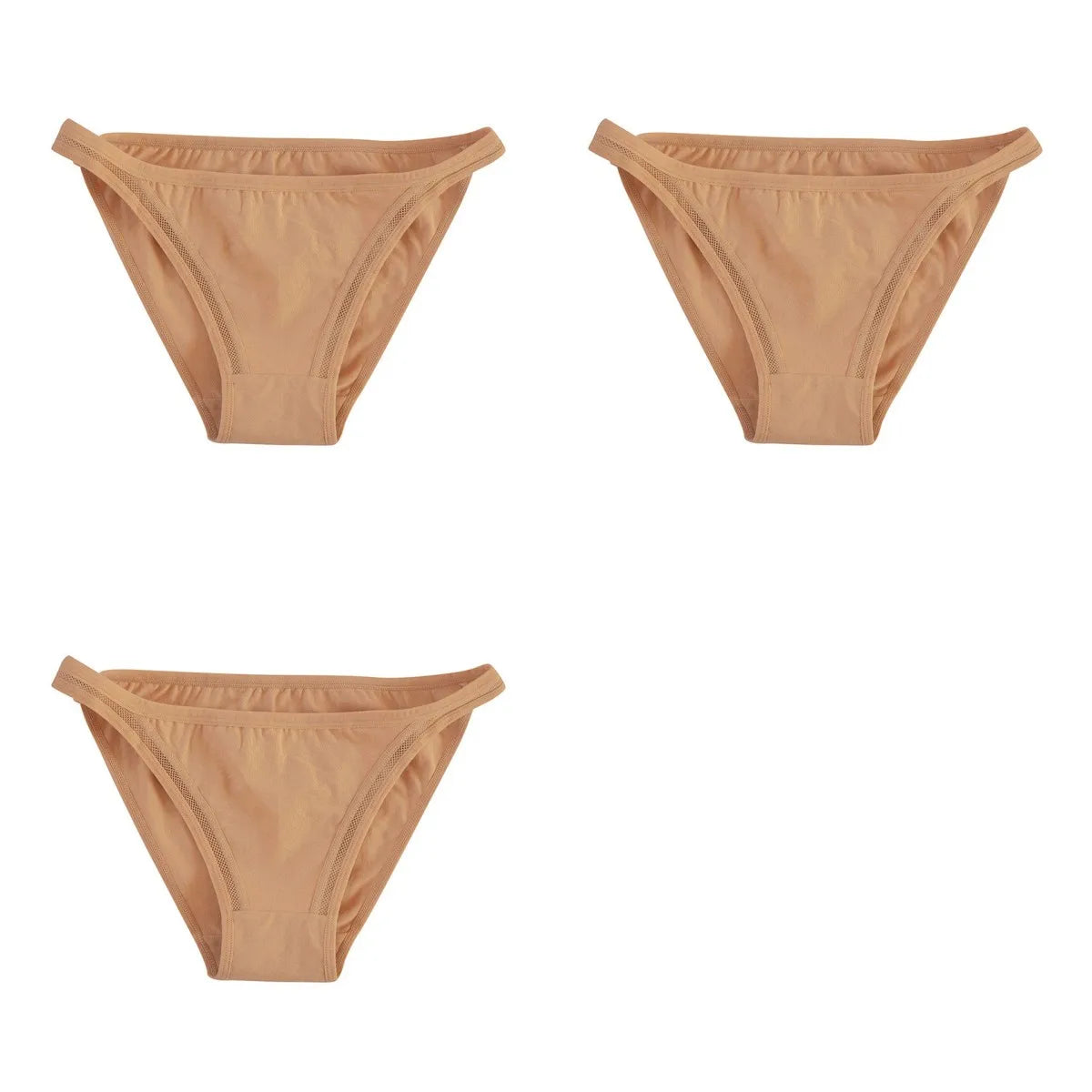 CowLost | product_id-3pcs-womens-cotton-low-rise-brazilian-briefs-with-mesh-sides-m-xl |41