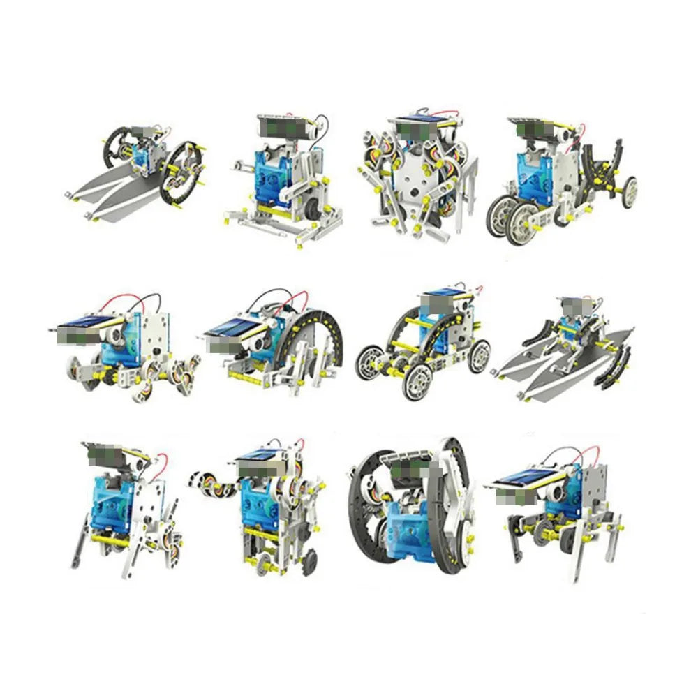 13-in-1 Solar Powered Robot Science Kit DIY Educational Building Blocks Toy for Kids
