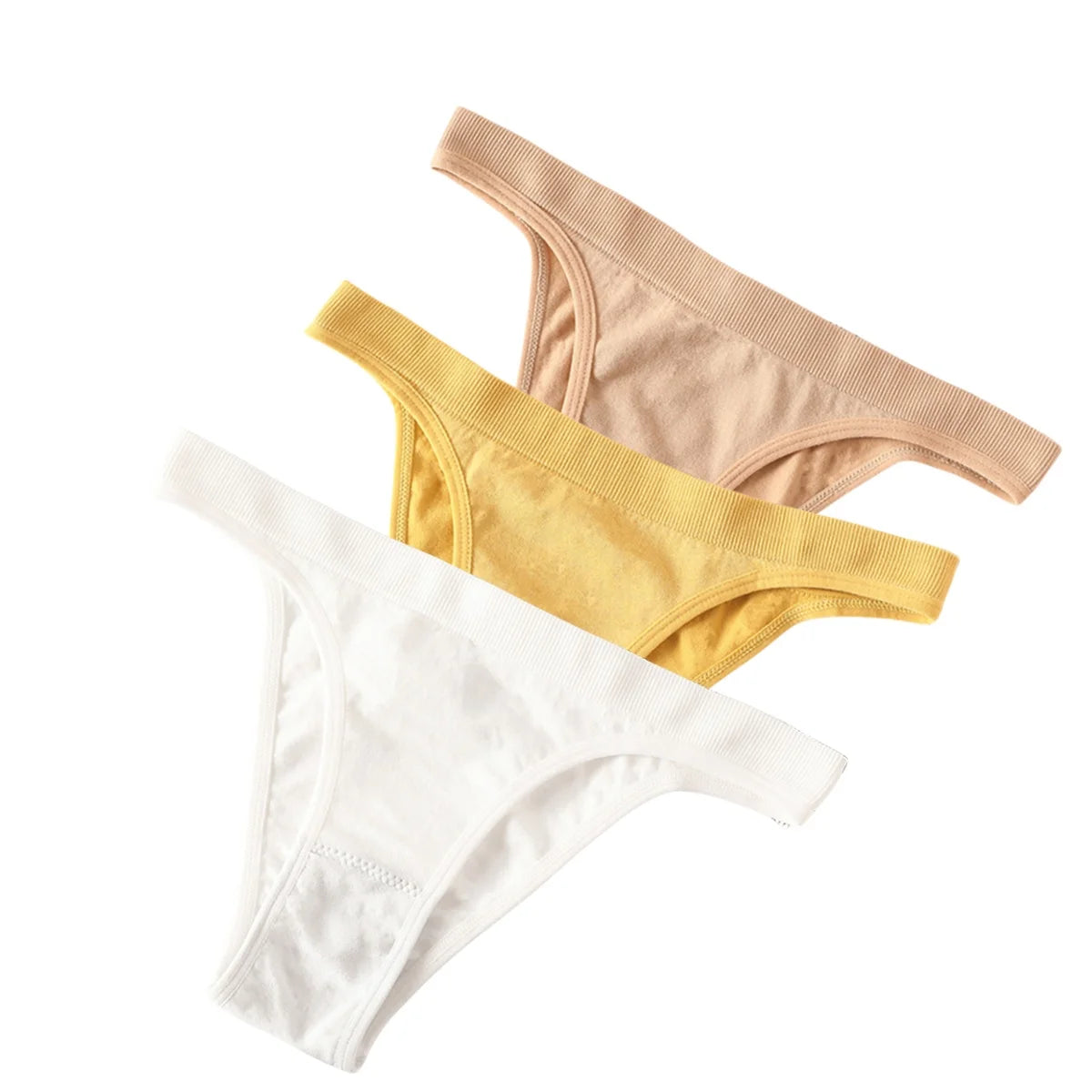 CowLost | product_id-3pcs-women-s-high-rise-seamless-brazilian-stretch-panties-m-l |21