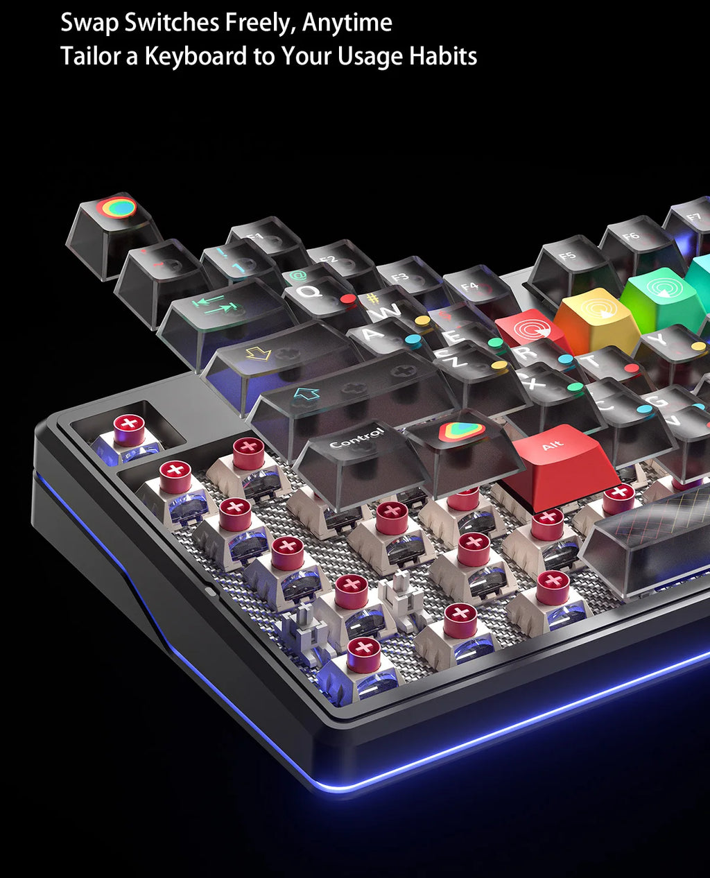 CowLost | aula-f87-pro-v2-mechanical-keyboard-3-modes-wireless-10000mah-long-battery-life |21