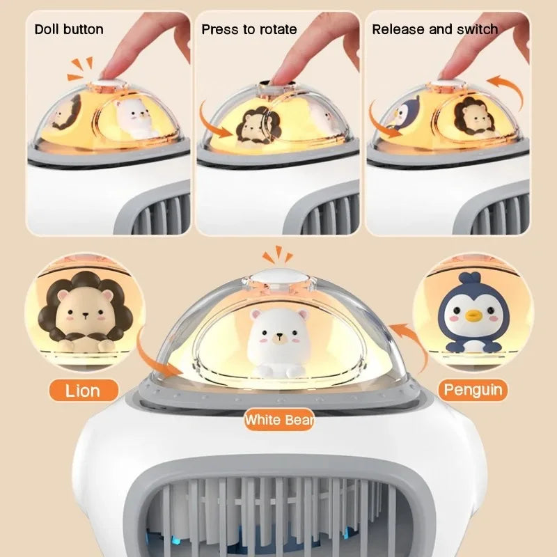 CowLost | portable-usb-mini-fan-for-baby-stroller-with-4-lullabies-camping-4-speed |2