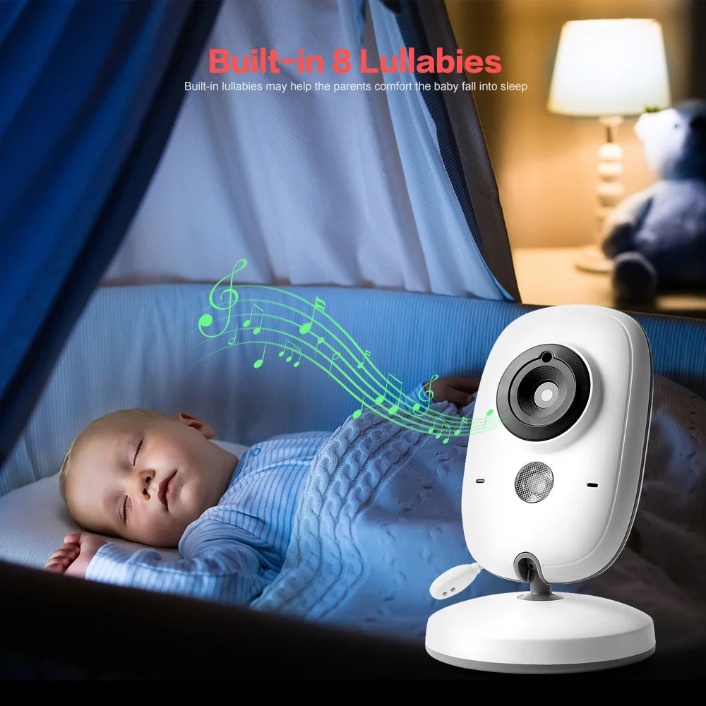 CowLost | vb603-video-baby-monitor-2-4g-wireless-with-3-2-inches-lcd-2-way-audio-talk-night-vision-surveillance-security-camera-babysitter |2