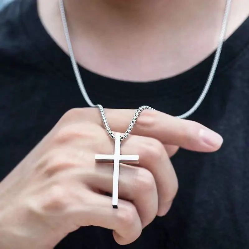 New Religion Christian Virgin Mary Jesus Cross Pendant Necklace Unisex 60/70CM
