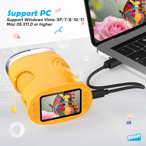 CowLost | baby-transport-accessories-1000x-digital-pocket-microscope-for-kids-with-4k-2-0-screen-stem-educational-toy |2