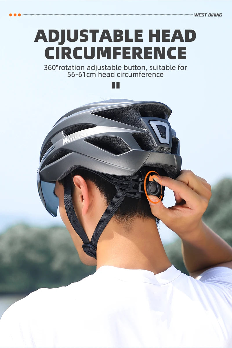 CowLost | west-biking-integrated-ultralight-bike-helmet-with-taillight-goggle-men-women-cycling-safety-hat-mtb-road-bike-motorcycle-helmet |41
