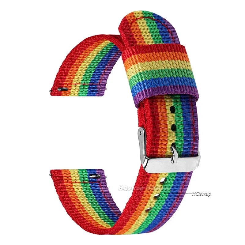 HQstrap 20mm 22mm Nylon Quick Release Watch Strap Unisex Sport Replacement Band