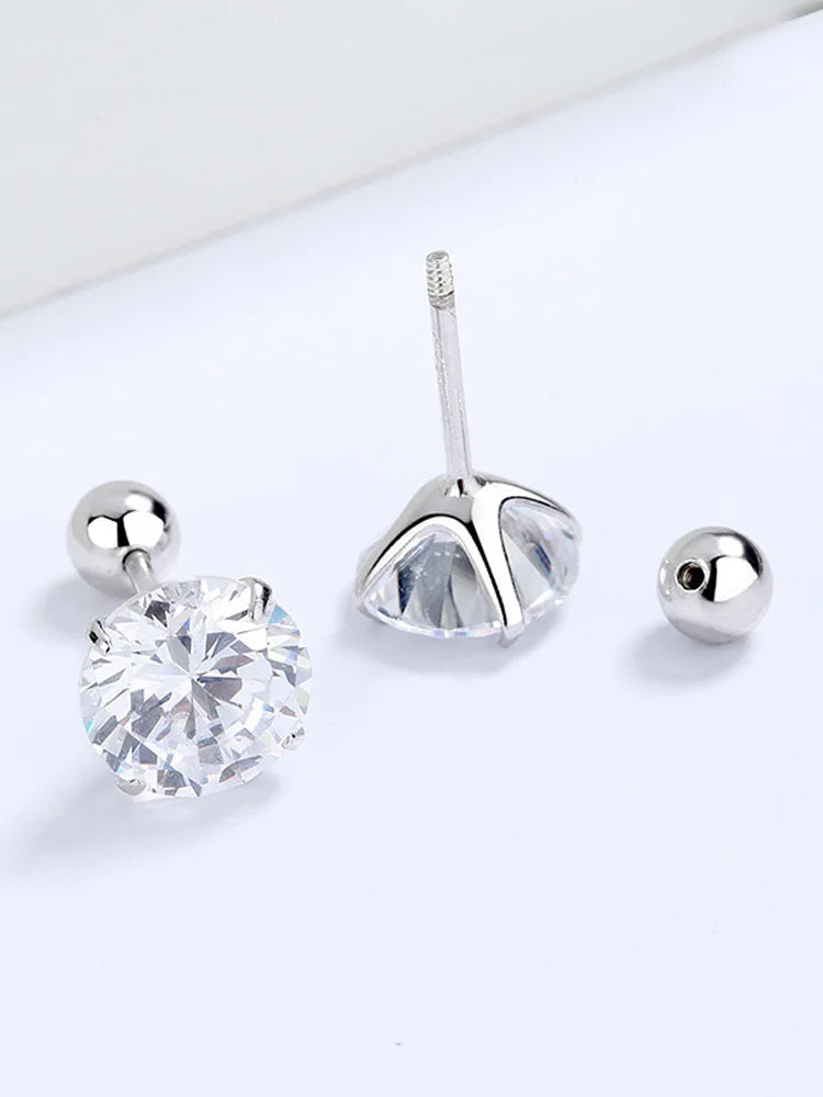 CowLost | tools-925-sterling-silver-round-zirconia-screw-stud-earrings-for-women |7