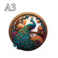 CowLost | product_id-3d-wooden-round-peacock-puzzle-educational-animal-toy-gift |7