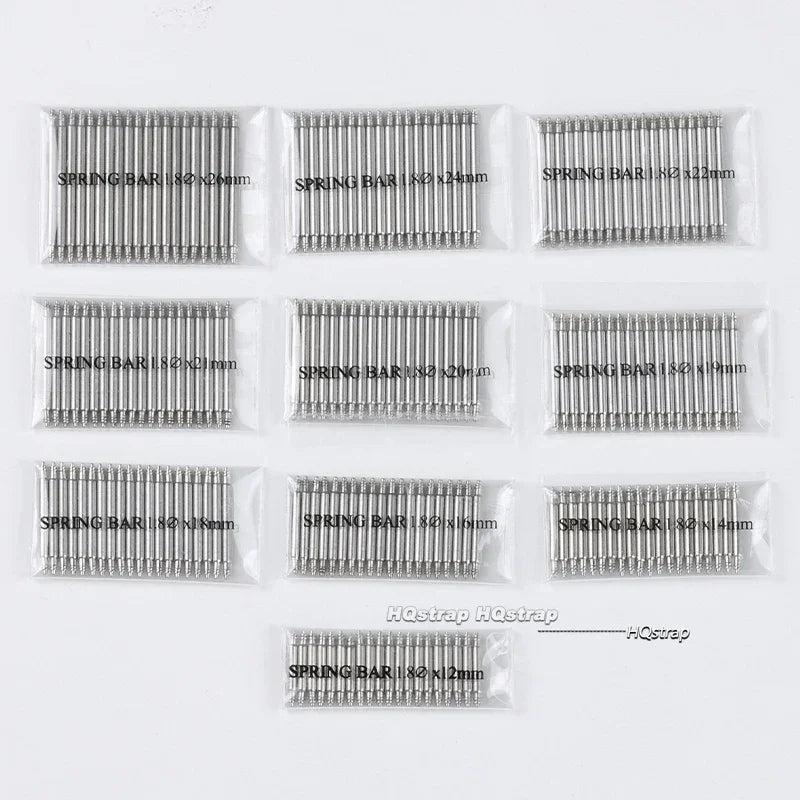 CowLost | product_id-20pcs-stainless-steel-spring-bars-watch-band-pins-12-26mm-1-5mm-1-8mm |5