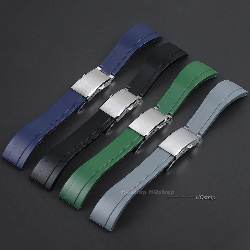 CowLost | product_id-20mm-silicone-rubber-watchband-for-rolex-submariner-gmt-master-daytona-black-red-green-blue |2