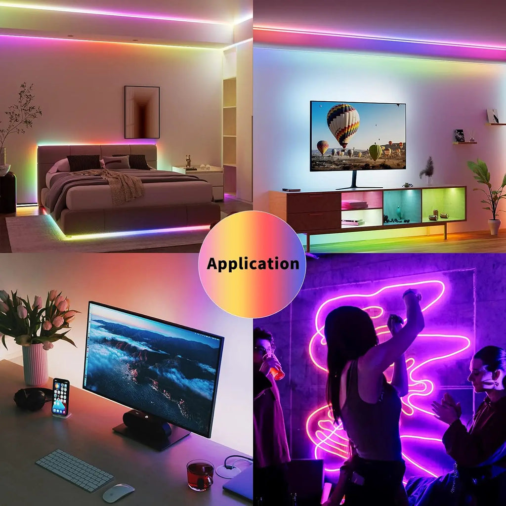 5M WS2811 RGBIC COB LED Strip, Individually Addressable, 160 or 576 LEDs/M, Flexible TV Backlight & Room Decoration