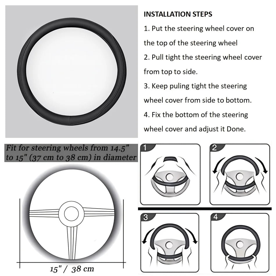 CowLost | napa-leather-perforated-patchwork-car-steering-wheel-cover-1 |25