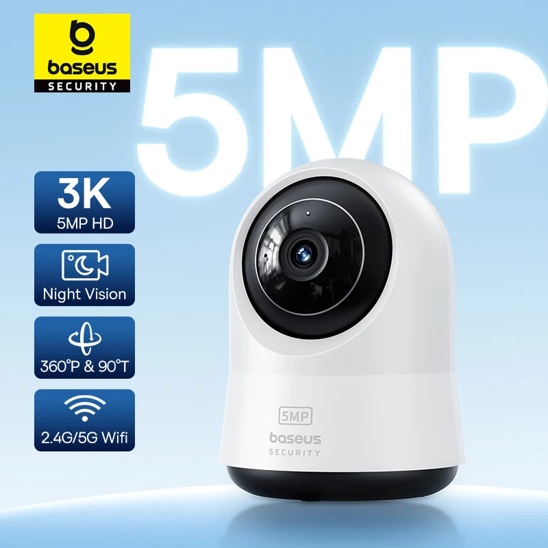 CowLost | baseus-5mp-3k-wifi-ip-camera-2-4g-5g-wireless-indoor-security-protection |1