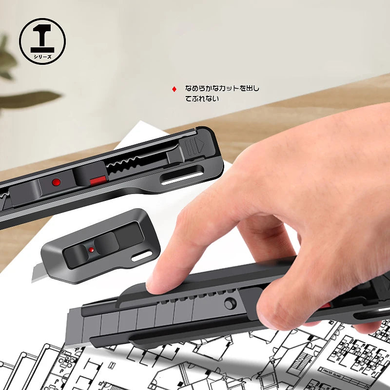 CowLost | product_id-multipurpose-retractable-utility-knife-9-18mm-sk2-thickened-blade-self-locking-box-opener |3