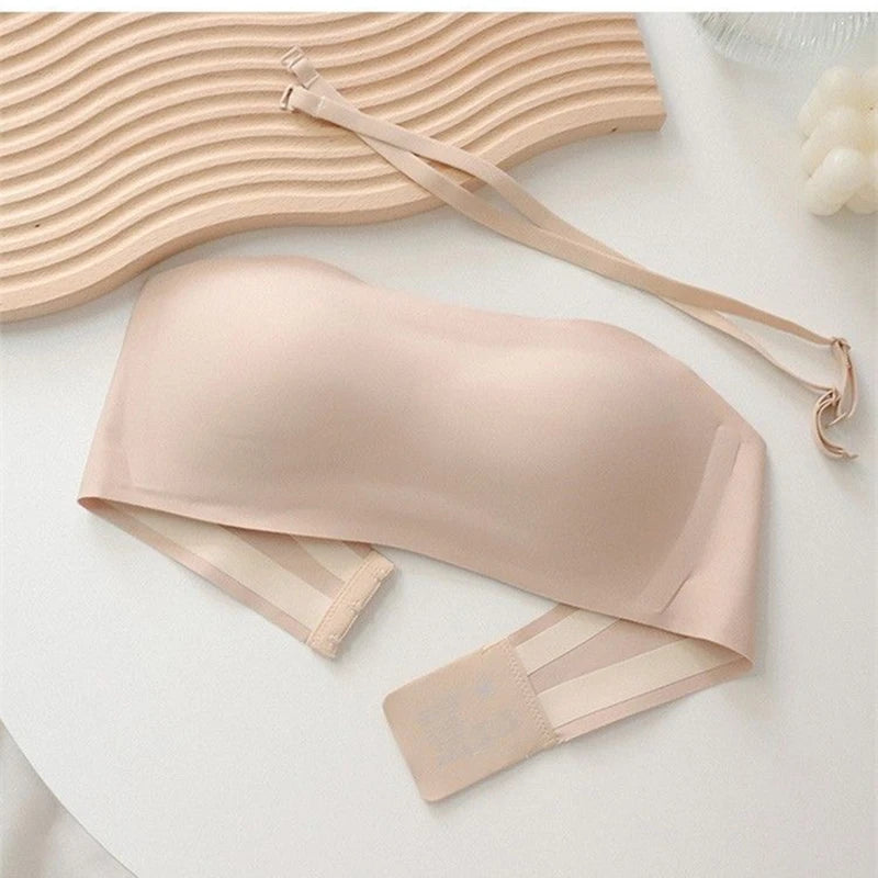 CowLost | product_id-womens-small-seamless-strapless-non-slip-bra-with-back-design |3