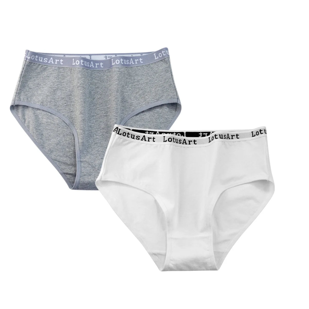 CowLost | product_id-2pcs-women-high-waist-cotton-briefs-tummy-control-breathable-m-2xl |10