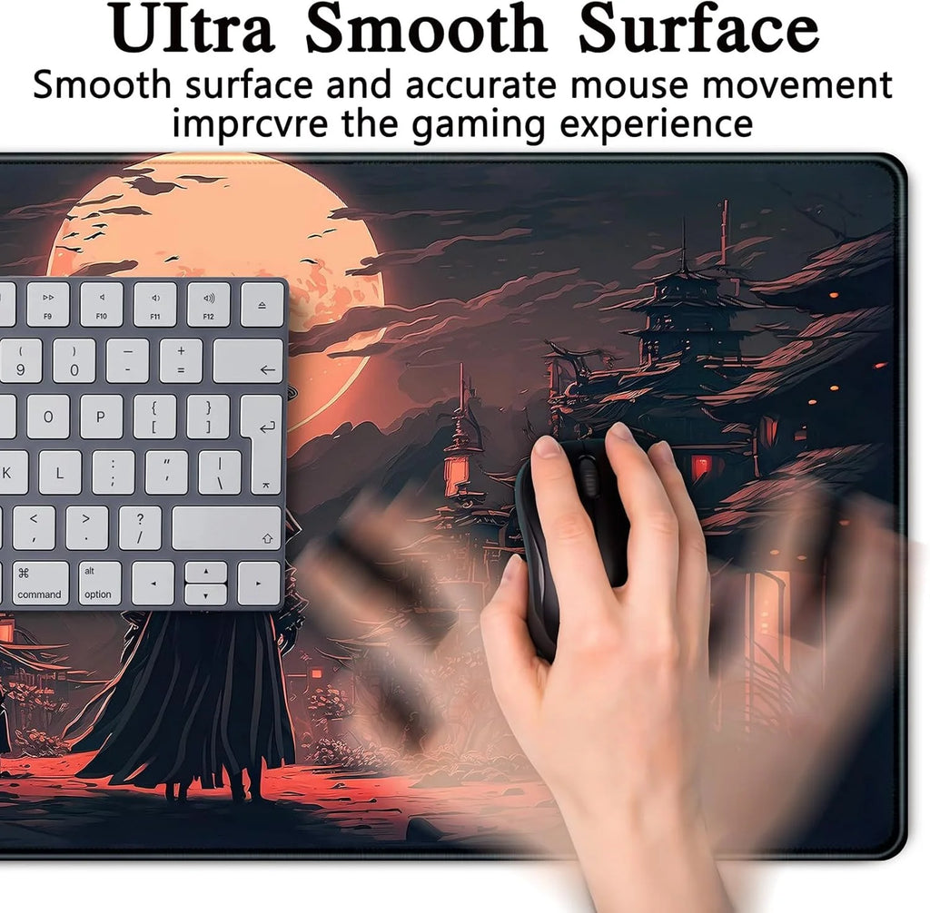 CowLost | uncategorized-japanese-samurai-xxl-mousepad-lock-edge-mat |4