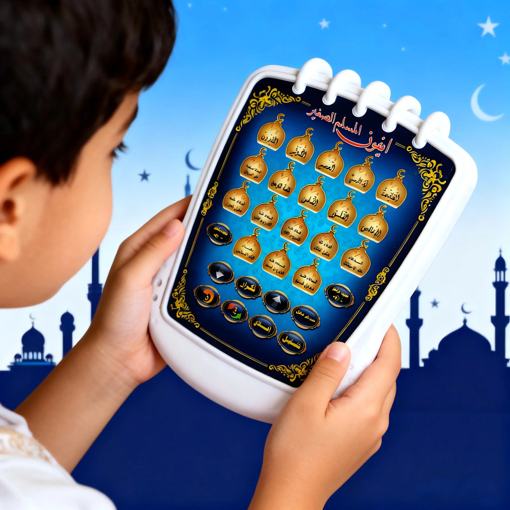 Arabic Kids Electronic Learning Pad Touch Sound Tablet for Early Education Gift