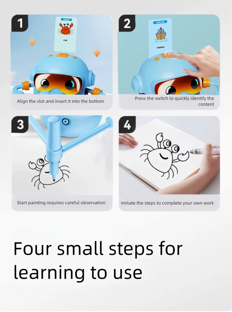 CowLost | baby-transport-accessories-educational-ai-drawing-robot-toy-for-toddlers |12