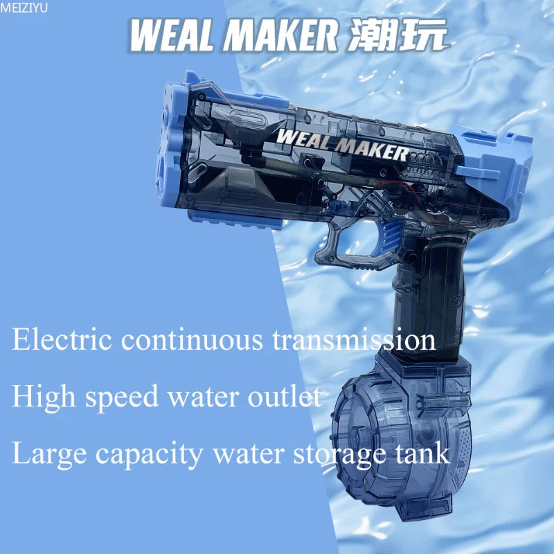 Fully Automatic Electric Water Gun Large Capacity Toy for Outdoor Summer Kids