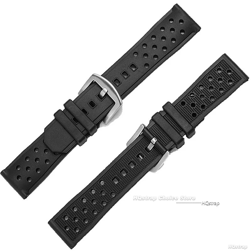 CowLost | black-silicone-wristband-for-tag-heuer-for-racing-f1-waz2113-waterproof-bracelet-22mm-diving-watchband-breathable-replacement |17
