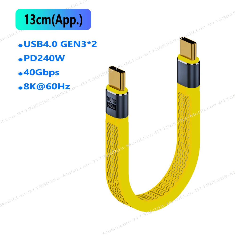 CowLost | product_id-240w-5a-usb-c-to-usb-c-thunderbolt-4-cable-40gbps-8k-60hz-fast-charge-for-macbook-samsung-xiaomi |20