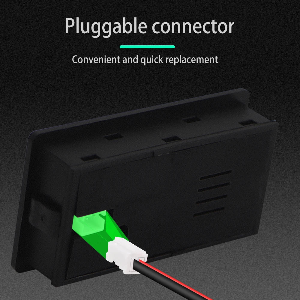 DC 8V-100V Battery Capacity Indicator Voltage Gauge Tester with Temperature Alarm for 12V-48V Lead Acid Lithium LiFePO4