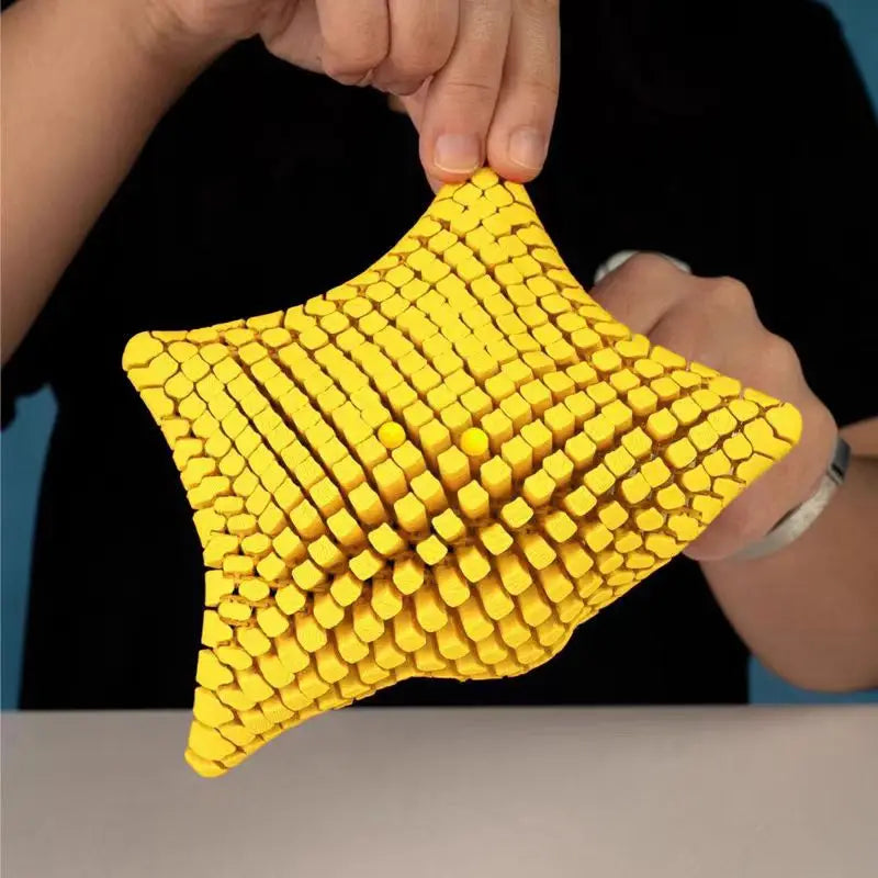 3D Printed Articulated Starfish Fidget Stress Relief Toy with Movable Joints