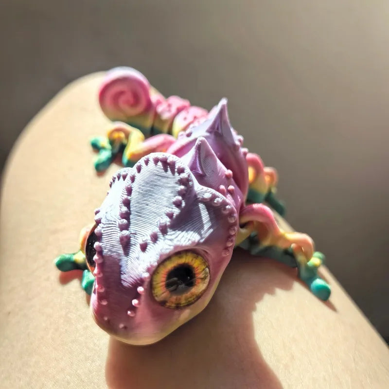 CowLost | product_id-3d-printing-movable-joint-chameleon-fidget-toy-animal-model-ornament-gift |3