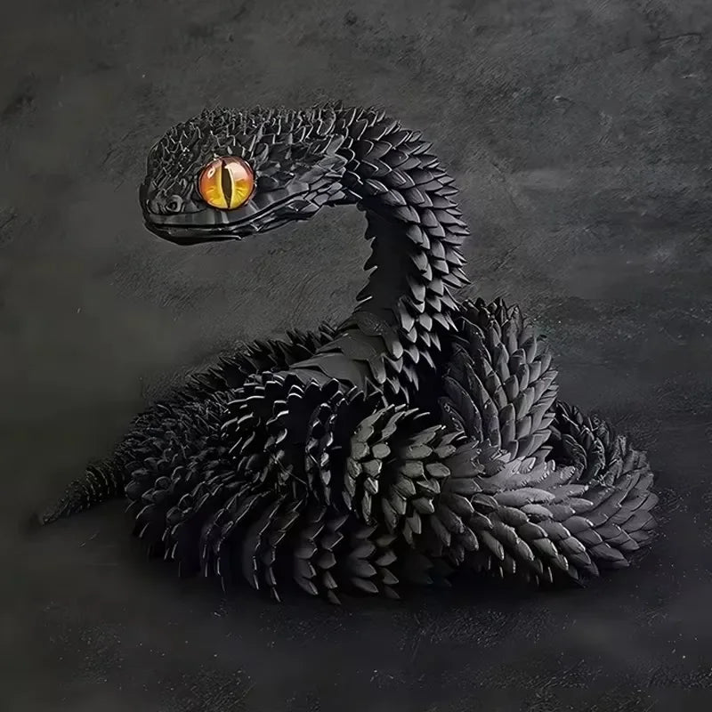 CowLost | product_id-3d-printed-movable-joint-snake-toy-model-30cm-office-desktop-decoration-gift |19