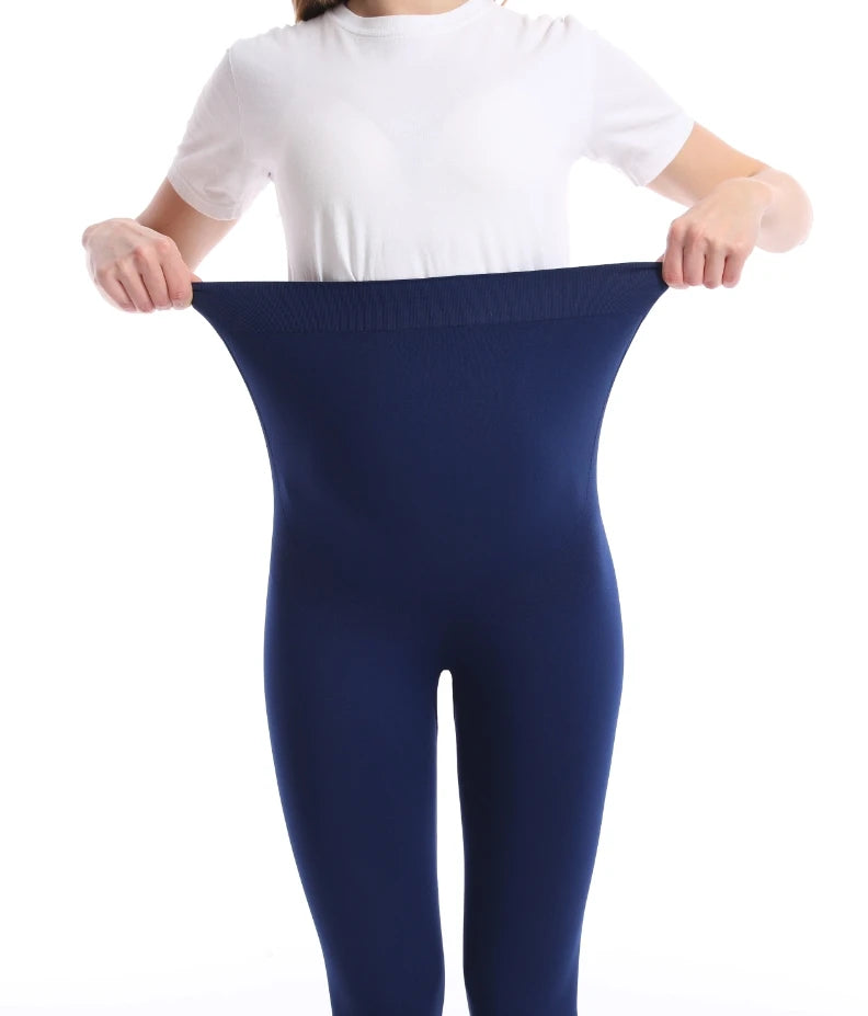 CowLost | product_id-high-waist-maternity-leggings-with-belly-support-skinny-knit-pants |12